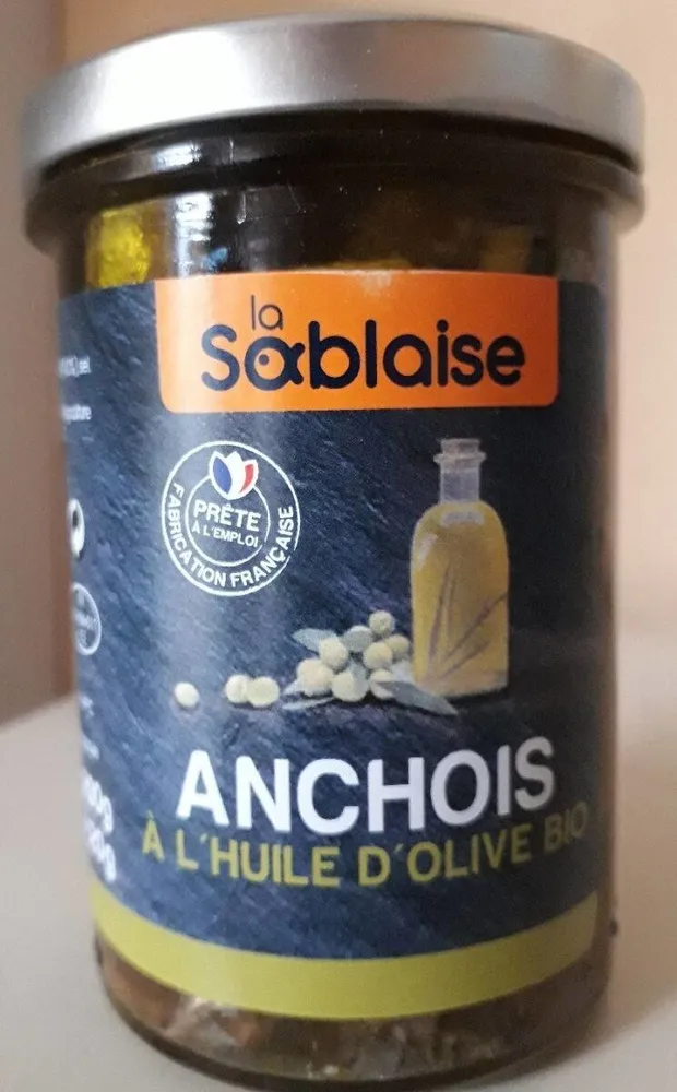 Anchois a l l'huile d'olive Bio
