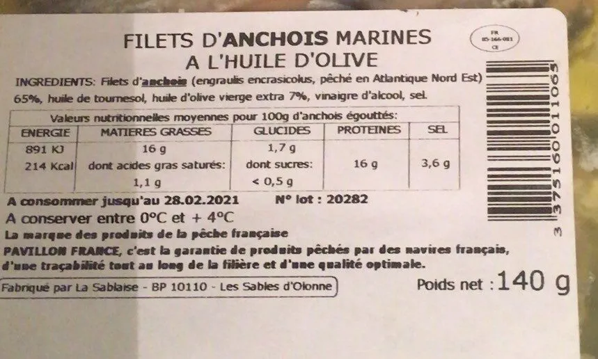 Filets d anchois