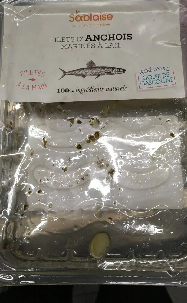 Filets d'anchois marinés à l'ail/ La Sablaise