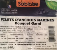 Filets d'anchois marinés