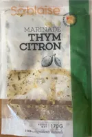 Marinade, thym, citron