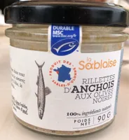 Rillettes d'anchois aux olives noires