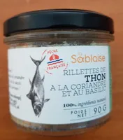 Rillettes de Thon Coriandre Basilic