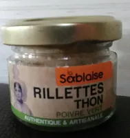 Rillettes thon poivre vert