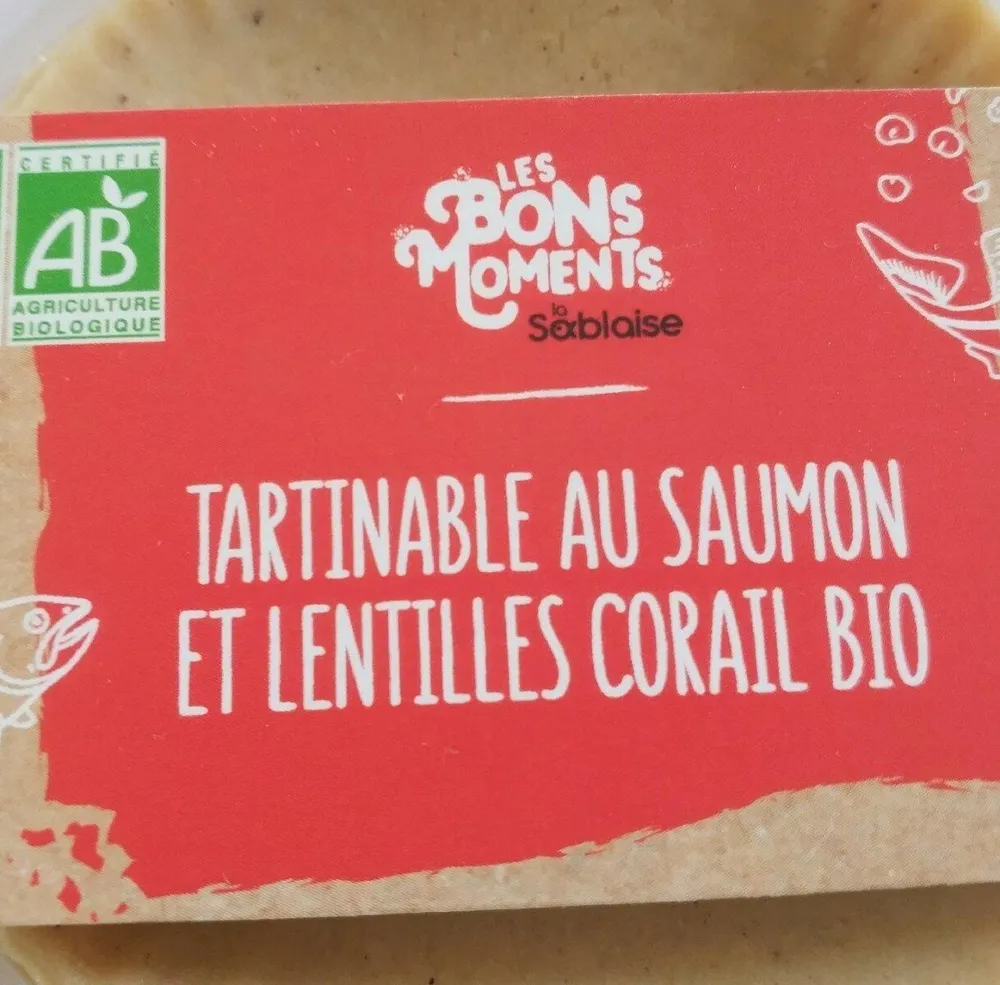Tartinable au saumon et lentilles corail bio