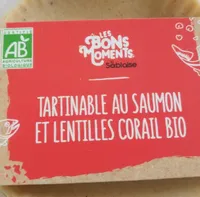 Tartinable au saumon et lentilles corail bio