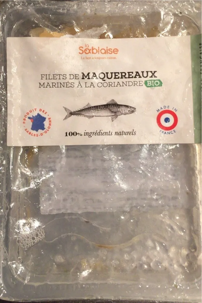 Filets de maquereaux marinés à la coriandre