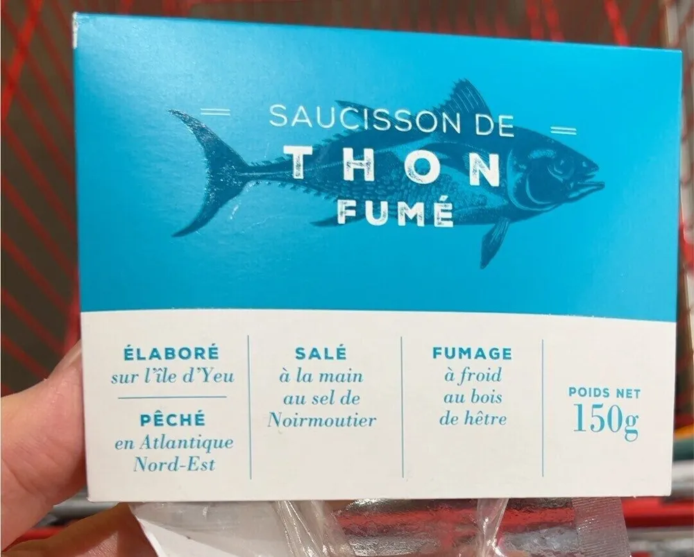 Saucisson de thon germon fumé