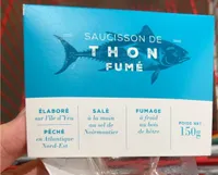 Saucisson de thon germon fumé