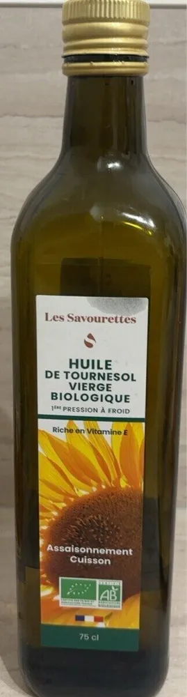 Huile tournesol vierge biologique