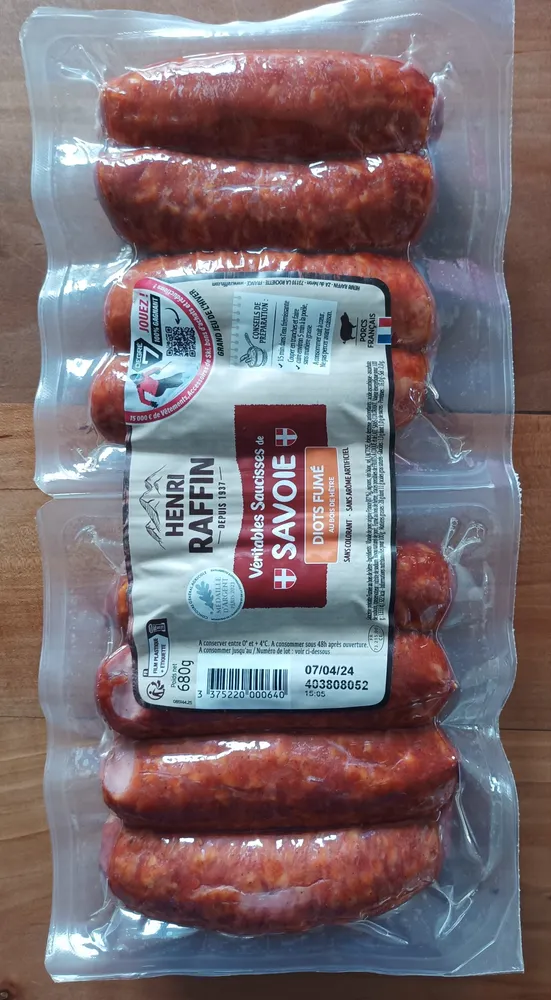 Diots de Savoie fumes
