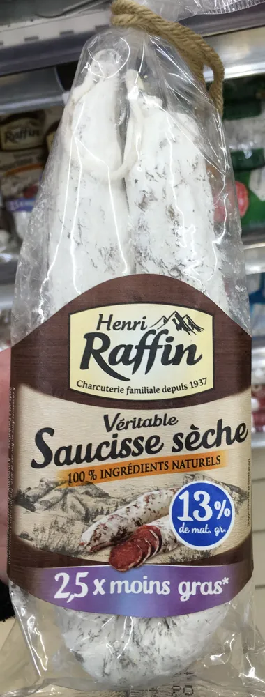 Véritable Saucisse sèche (2,5x moins gras)
