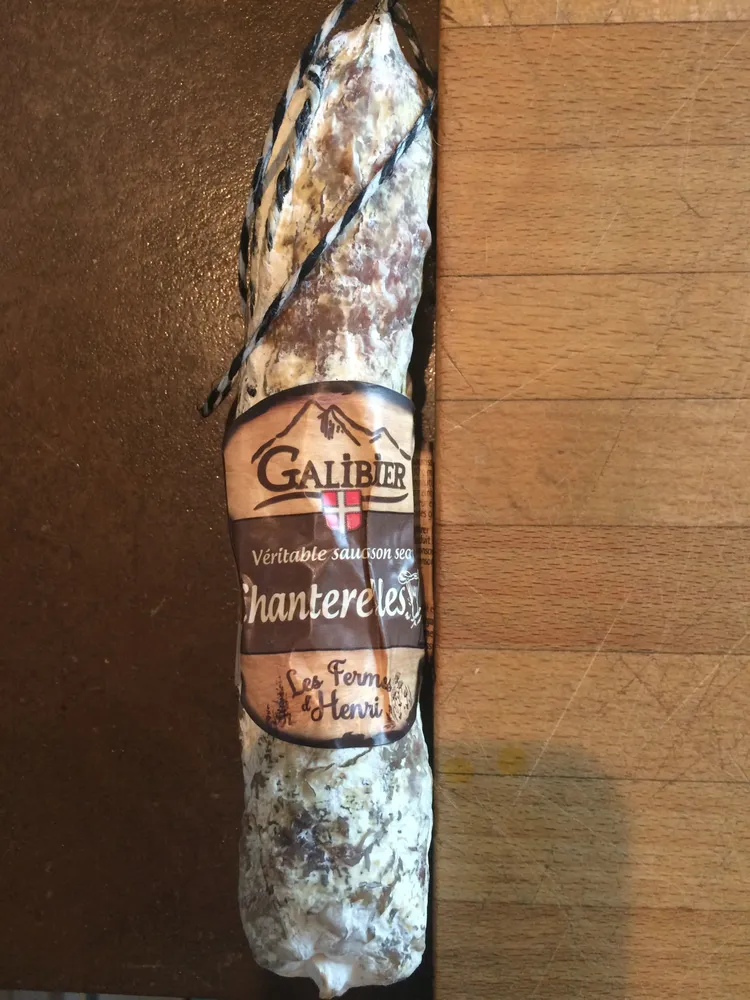 Saucisson sec pur porc aux chanterelles le galibier
