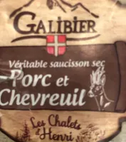 Saucisson porc et chevreuil