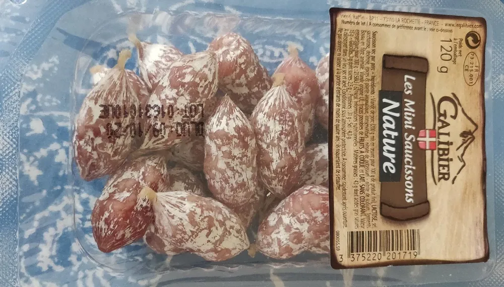Les Mini saucissons nature