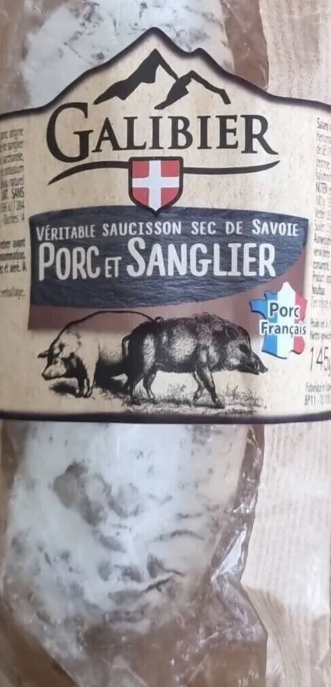 Véritable saucisson sec de savoie porc et sanglier