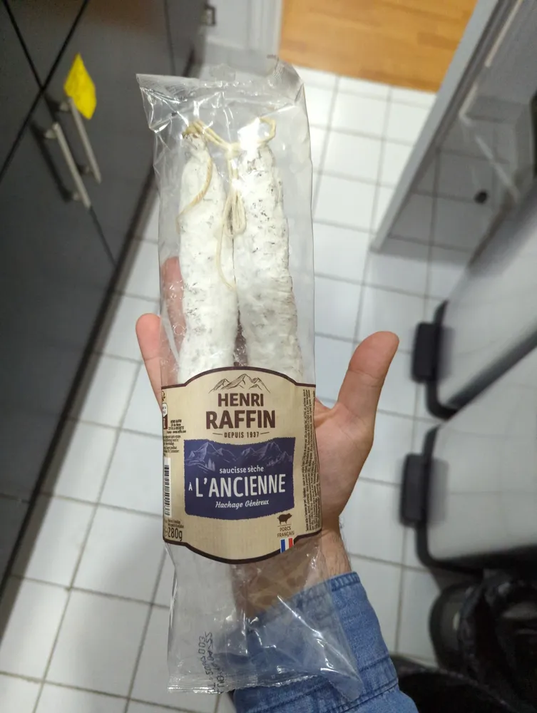 Saucisse sèche à l'ancienne