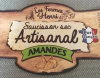 Saucisson sec artisanal amandes