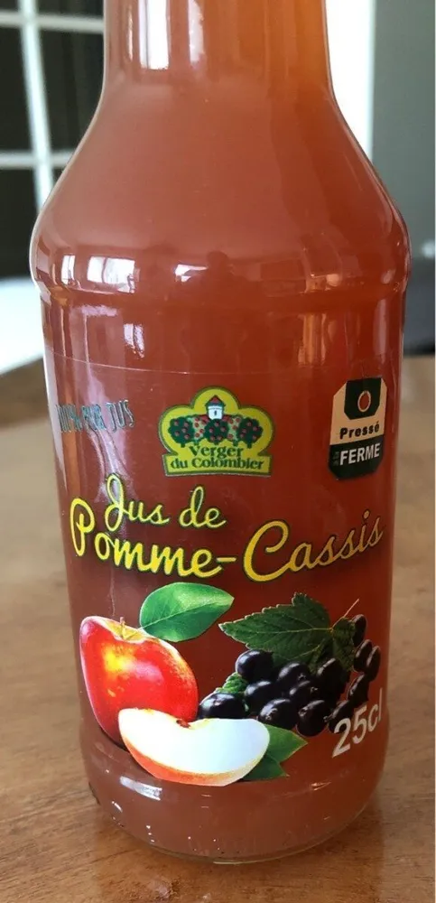Jus de pomme cassis