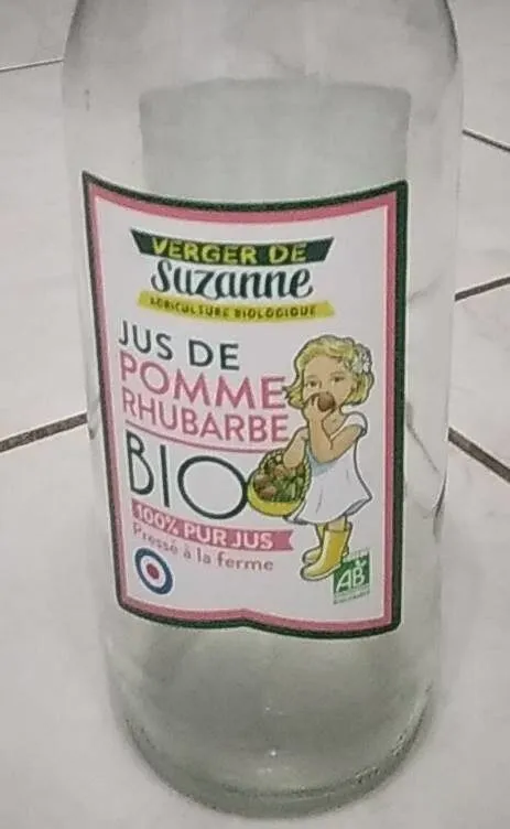 Jus de pomme rhubarbe BIO