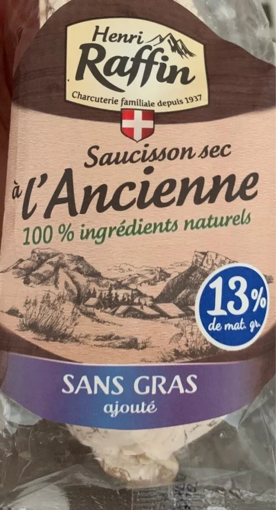 Saucisson sec a l'ancienne