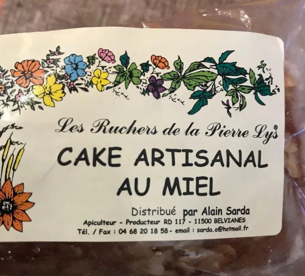 Cake artisanal au miel