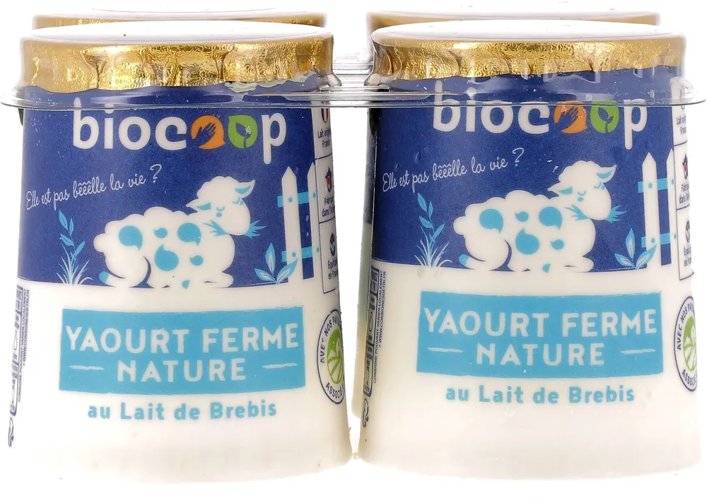 Yaourt nature 1/2 écrémé brebis 4x125gCC