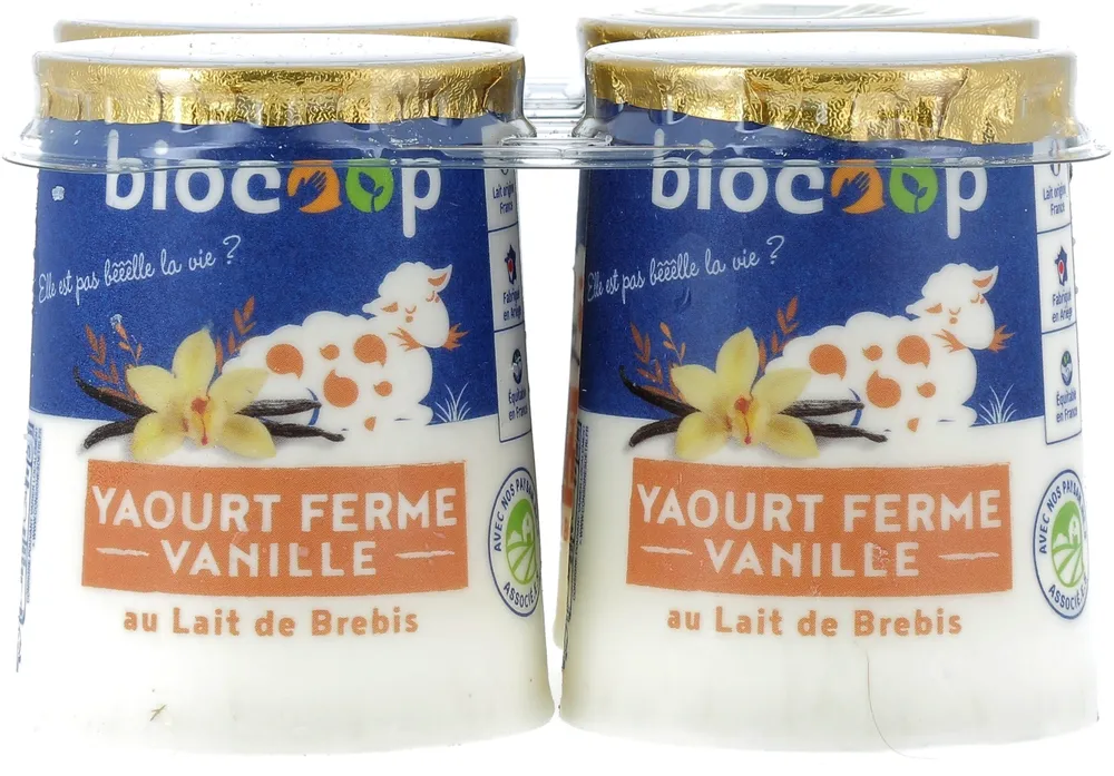 Yaourt ferme saveur vanille au lait de brebis
