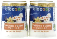 Yaourt ferme saveur vanille au lait de brebis
