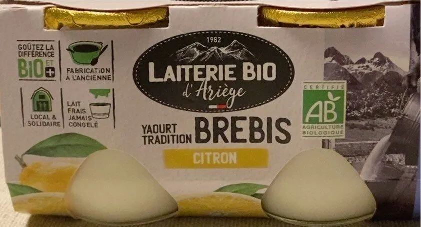 Yaourt tradition brebis citron