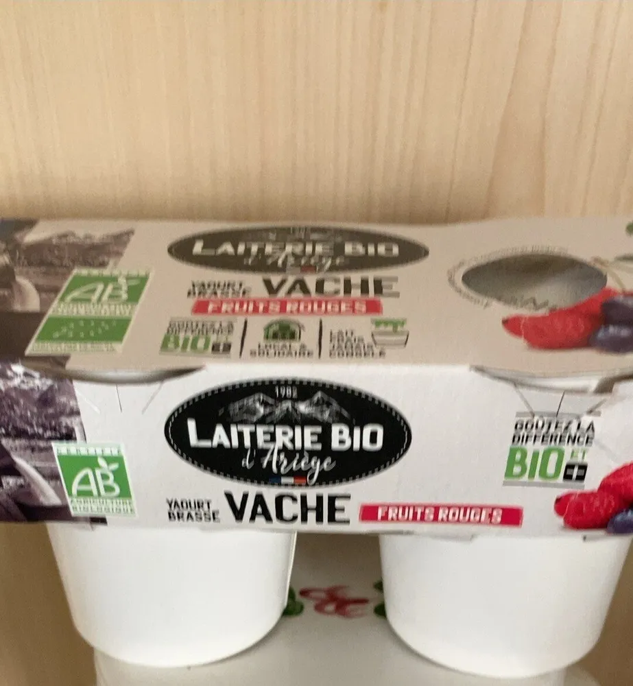 Yahourt brassé vache fruit rouge