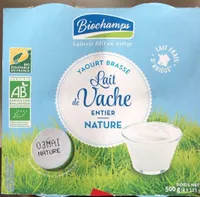 Yaourt Lait de vache entier nature