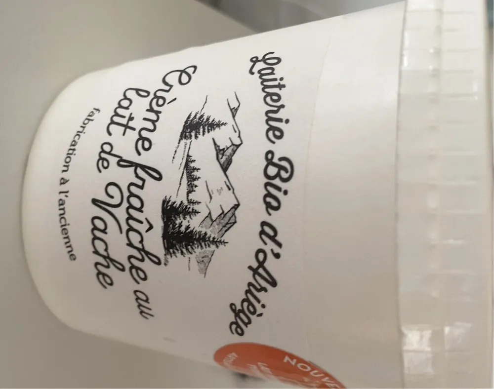Creme fraîche au lait de vache