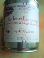 Lentilles vertes cuisinées à la graisse d'oie