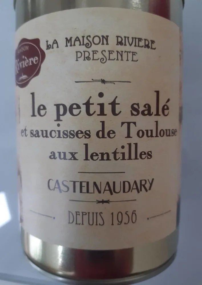 Le petit salé et saucisses de Toulouse aux lentilles