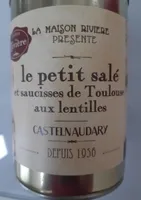 Le petit salé et saucisses de Toulouse aux lentilles