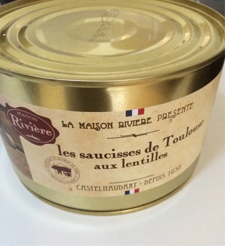 Saucisse de toulouse aux lentilles