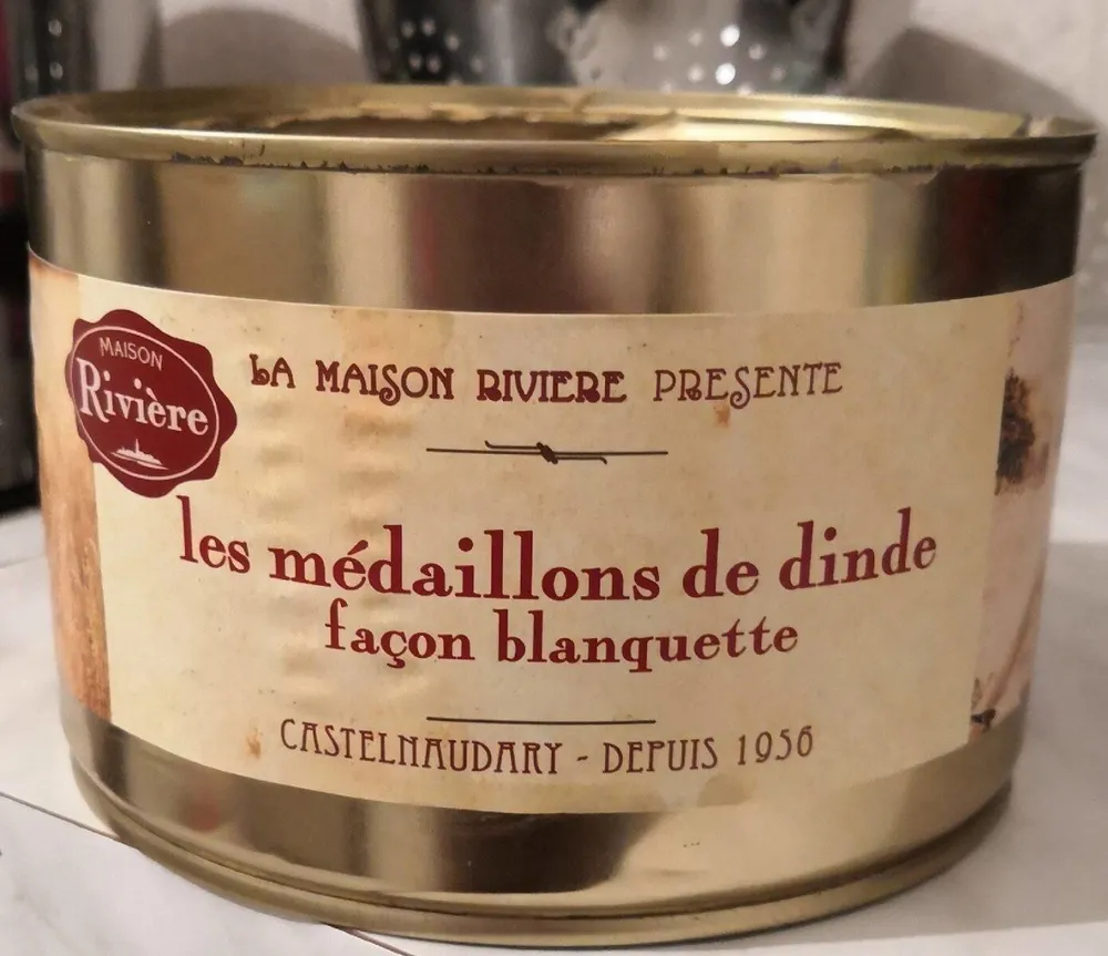 Les médaillons de dinde façon blanquette