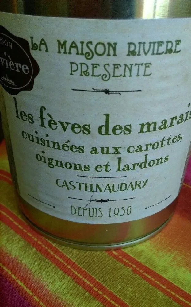 Les fèves des marais cuisinées aux carottes oignons et lardons