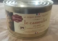 le cassoulet au porc cuisiné à la graisse d'oie, boîte 2/1