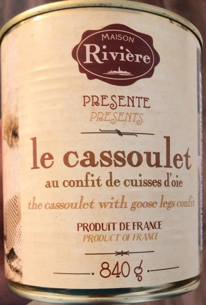 Cassoulet au confit d'oie