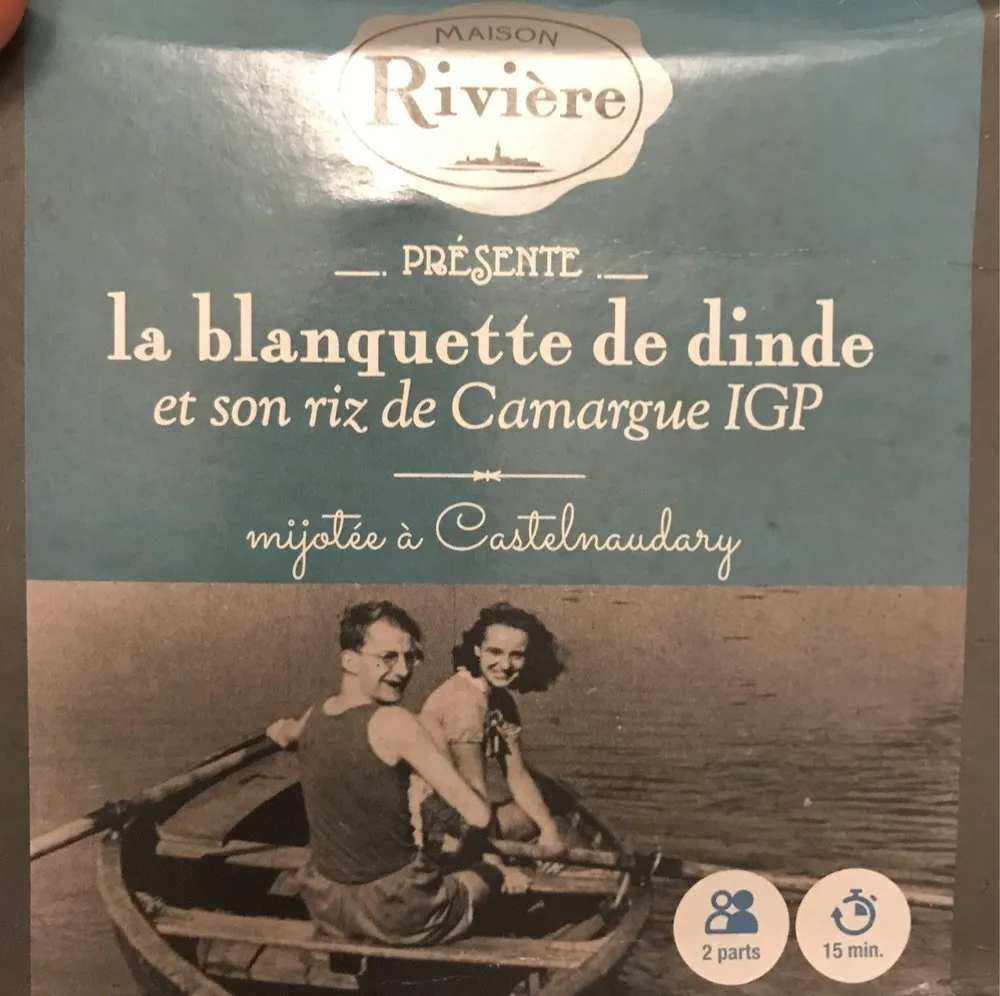 La blanquette de dinde et son riz de Camargue IGP