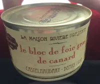 Le bloc de foie gras de canard