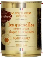 les quenelles sauce façon bisque de crustacés, boîte 1/2 haute