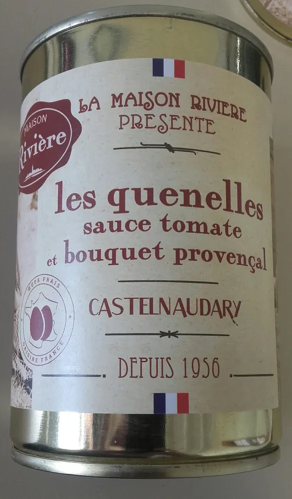 les quenelles sauce tomate et bouquet provençal, boîte 1/2 haute
