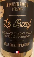 Le boeuf petits legumes et sauce au vin de Madiran, boîte 1/2 haute