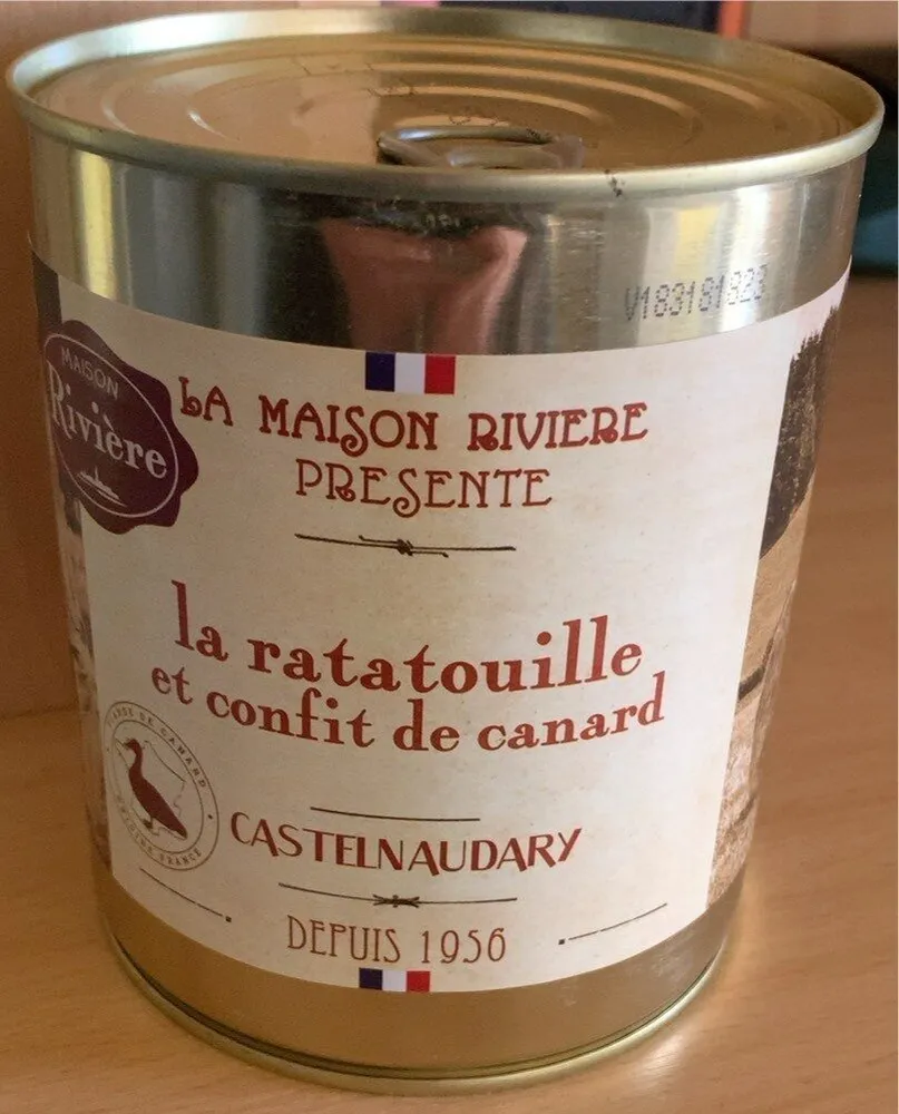 Ratatouille et confit de canard