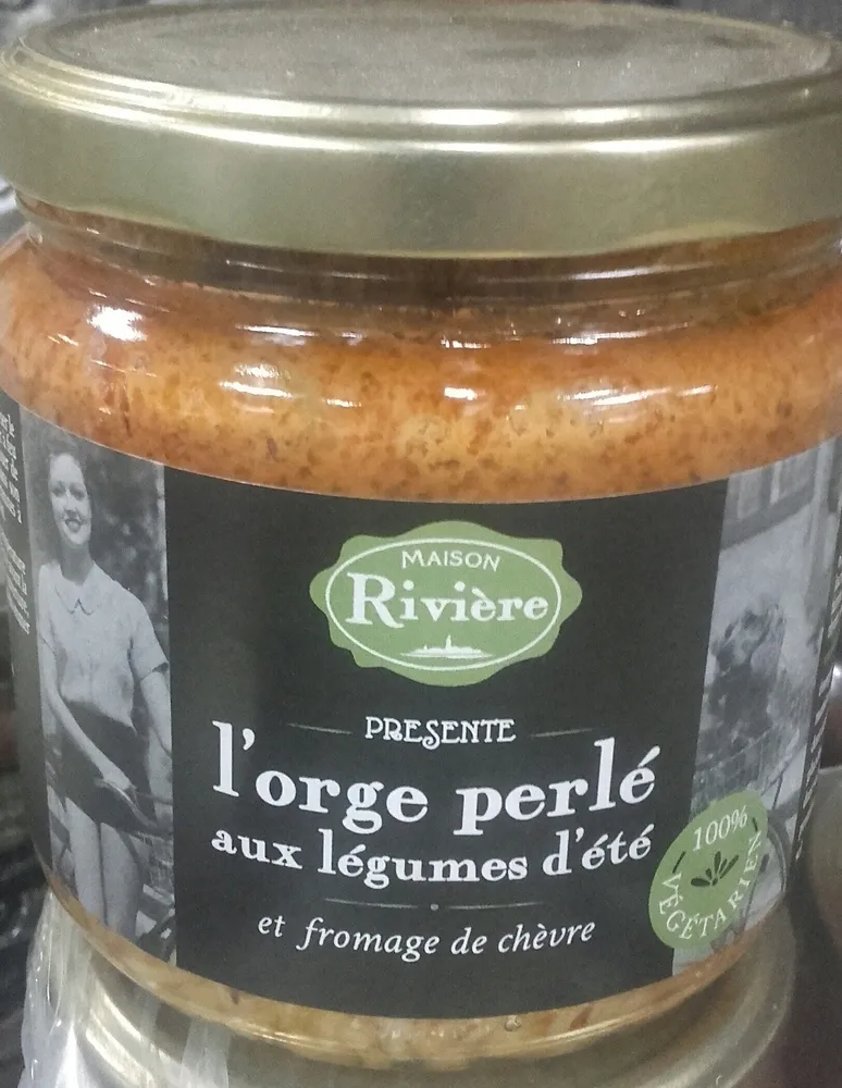 L'orge perlé aux légumes d'été et fromage de chèvre