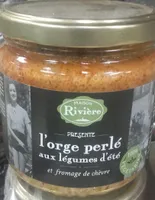 L'orge perlé aux légumes d'été et fromage de chèvre