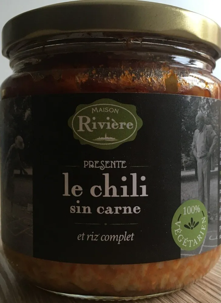 Le chili sin carne et riz complet